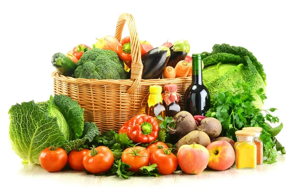 Bor Friss Zöldség Vásárlási Példa — Stock Fotó