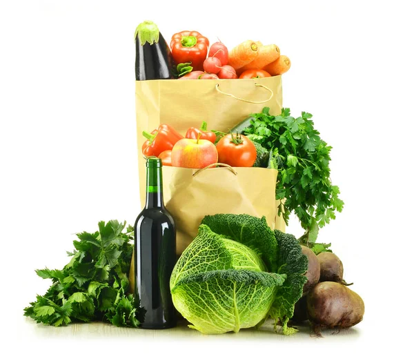 Bor Friss Zöldség Vásárlási Példa — Stock Fotó