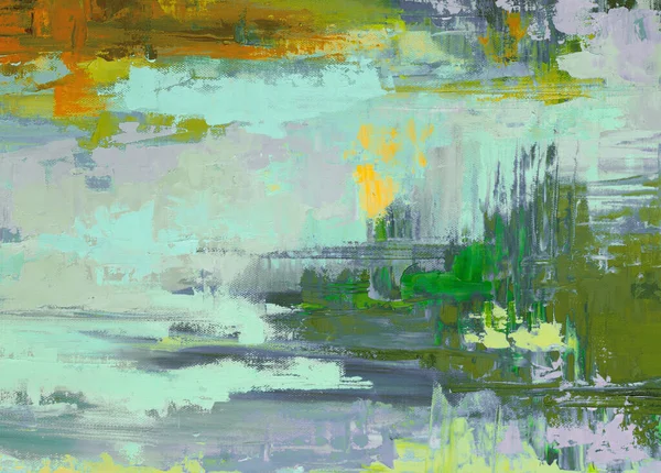 Abstract Style Oil Painting Canvas Royalty Free Stock Images
