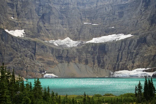 Lago Iceberg Parque Nacional Glaciar Montana — Foto de Stock