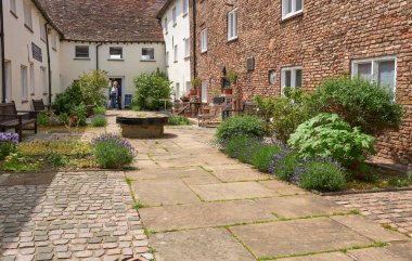 Old cobbled courtyard in Kings Lynn, Norfolk, UK           clipart