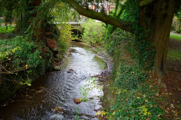 Matlock, Derbyshire, İngiltere 'de küçük bir köy köprüsü.