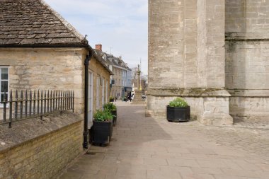 Cirencester şehir merkezi, Gloustershire, İngiltere