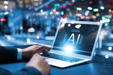 Yapay zeka teknolojisi sohbet robotu, iş adamı yapay zeka kullanarak yapay zeka kullanarak yapay zeka kullanarak kullanıcıların akıllı sonuçlar elde etmesini sağlıyor..