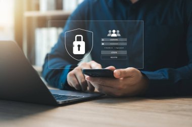Siber güvenlik, bilgi güvenliği ve şifreleme kavramı, kullanıcının kişisel bilgilerine güvenli erişim, güvenli internet erişimi, siber güvenlik.