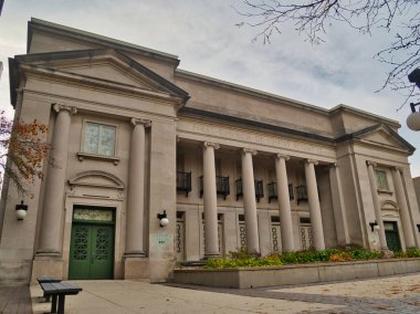 Kolomb Ohio şehir merkezindeki Braod Caddesi 'ndeki ilk kilise, bilim adamı 2022. 1914 'te inşa edilmiş..