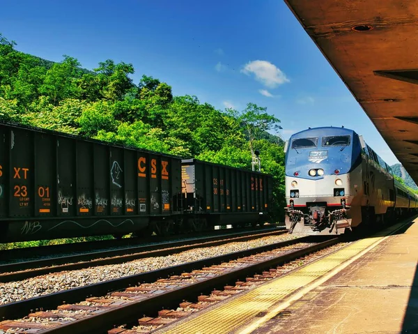 stock image Amtrack Train in Prince, WV  Near Beckley USA 2022