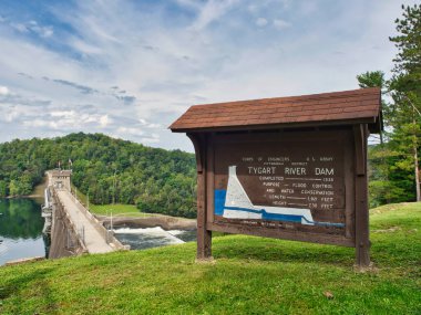 Tygart Gölü eyalet parkı ve barajı Taylor County, Batı Virginia 'da, Grafton yakınlarında. 