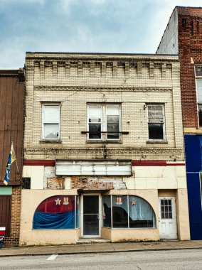 abandoned storefront in Grafton WV USA 2022