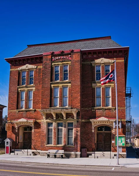 1878 Ayuntamiento South Charleston Ohio Estados Unidos 2023 — Foto de Stock