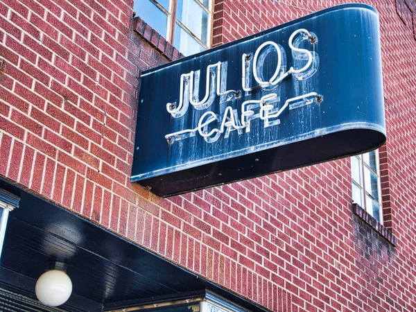 stock image  julios cafe sign Clarksburg WV USA 2023 