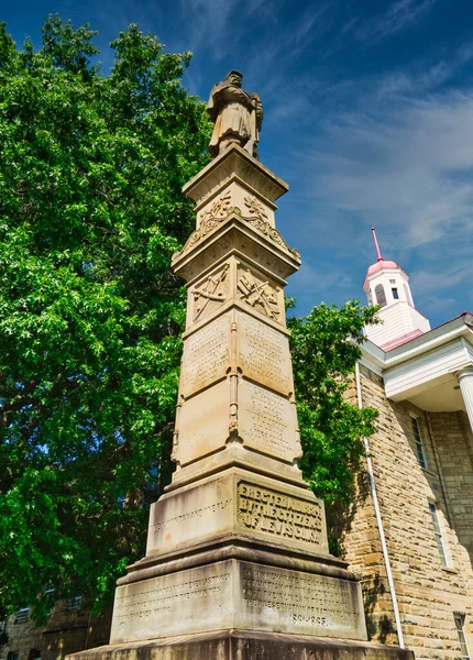 Pomnik Unii Vanceburgu Hrabstwie Lewis Kentucky Upamiętnia Żołnierzy Unii Amerykańskiej — Zdjęcie stockowe