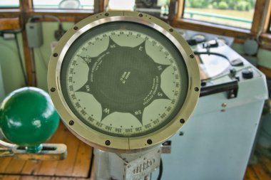  Büyük bir gölde pusula Erie Gölü, Toledo Ohio ABD 2023 