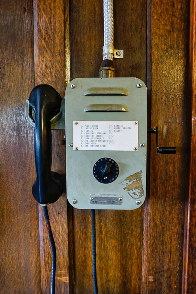 Τηλέφωνο Πλοίου Σύστημα Ενδοεπικοινωνίας — Φωτογραφία Αρχείου