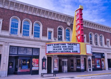 Wilmington şehir merkezindeki Murphy Tiyatrosu, Ohio USA 2025