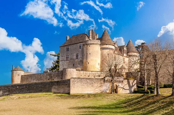 Fenelon Feodal Kalesi Perigord Yeni Aquitaine Fransa — Stok fotoğraf