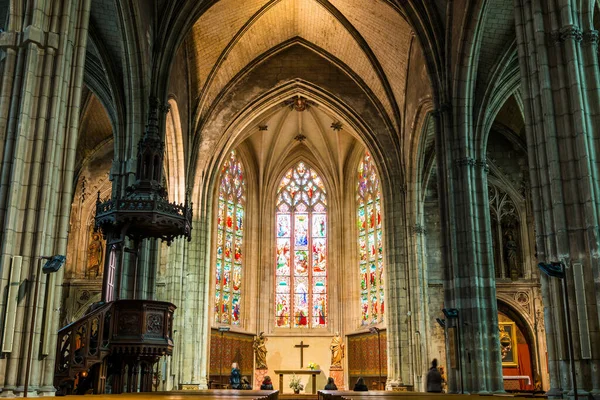 Interior Igreja Saint Pierre Bordéus Gironde Nouvelle Aquitaine França — Fotografia de Stock