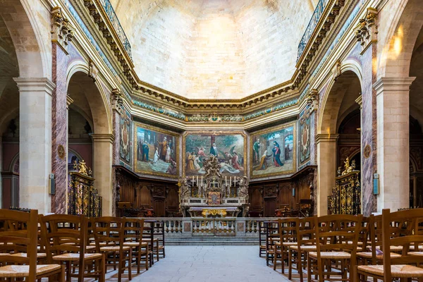 Interior Igreja Notre Dame Bordeaux Gironde Nouvelle Aquitaine França — Fotografia de Stock