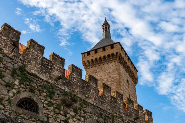 Вежі Середньовічного Замку Фуа Єжі Окситанія Франція — стокове фото