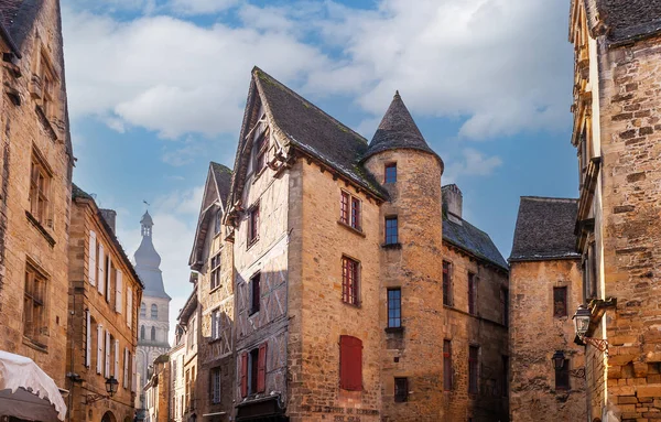 Façades Représentatives Ville Sarlat Caneda Périgord Dordogne Nouvelle Aquitaine France — Photo