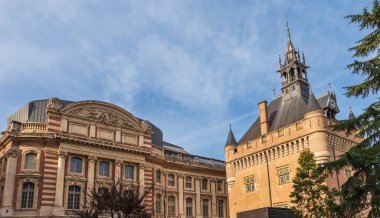 Dungeon and rear of the Capitole and Toulouse, Haute Garonne, Occitanie, France