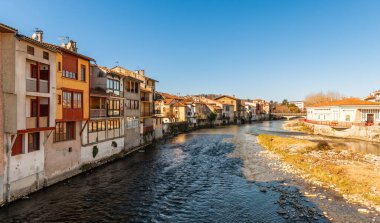 River Salat in Saint Girons, Ariege, Occitanie, France