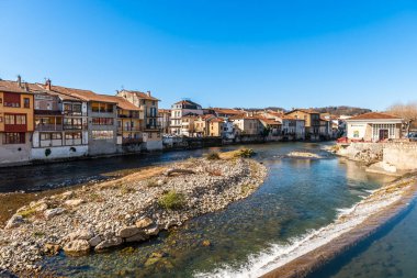 River Salat in Saint Girons, Ariege, Occitanie, France