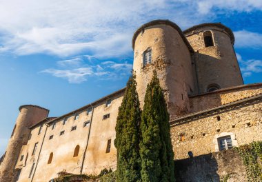 Palace of the bishops in Saint Lizier, in Ariege, in Occitanie, France