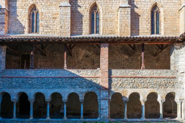 Cloister of Saint-Lizier Cathedral in Saint-Lizier is a Roman Catholic cathedral, in Ariege, Occitanie, France