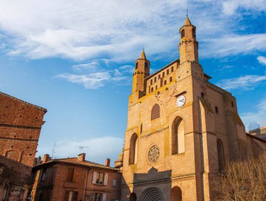 Notre-Dame-du-Bourg church in Rabastens, in the Tarn, in Occitanie, France