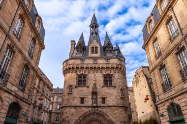 Cailhau kapısı, Quai Richelieu tarafında, Bordeaux 'da, Gironde' de, Yeni Aquitaine, Fransa
