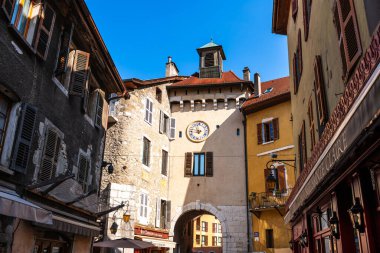Nemours Geçidi, Annecy 'de Thioule kıyısında, Haute Savoie, Fransa