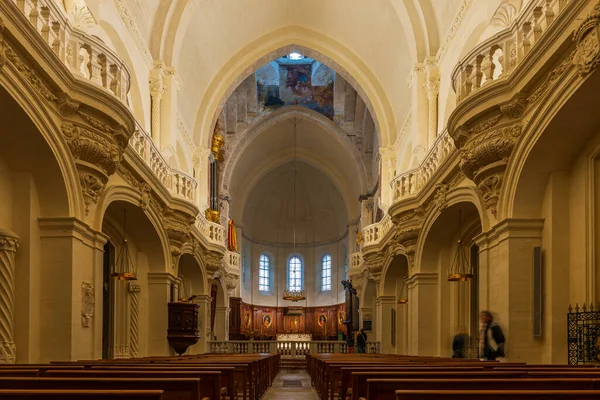 Cattedrale Notre Dame Des Doms Vicino Palais Des Papes Avignone — Foto Stock