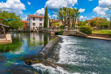Sorgue Nehri, Isle sur la Sorgue, Vaucluse, Provence, Fransa