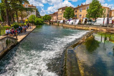Sorgue Nehri, Isle sur la Sorgue, Vaucluse, Provence, Fransa