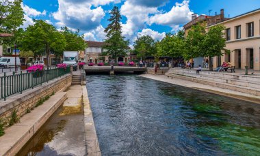 Sorgue Nehri, Isle sur la Sorgue, Vaucluse, Provence, Fransa