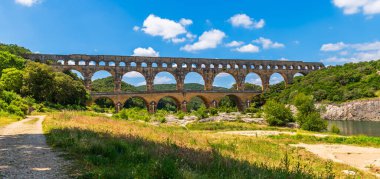 Roma su kemeri, Pont du Gard, Gard, Occitanie, Fransa