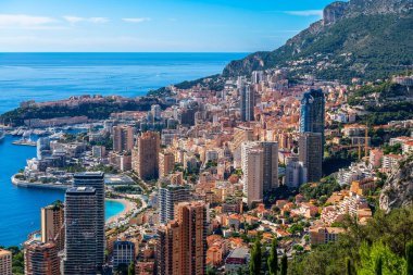Provence 'deki Roquebrune, Alpes Denizcilik' ten Monako Prensliği.