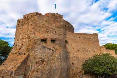 Fort Sainte Agathe Porquerolles Adası, Var, Provence, Fransa