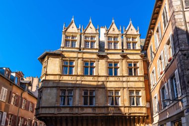 House called Armagnac, square of the Olmet in Rodez, Aveyron, Occitanie, France clipart