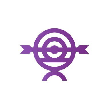 goal logo, achieve icon modern corporate, abstract letter logo