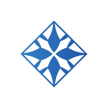 luck logo four leaf clover luck symbol blue logomodern corporate, abstract letter logo