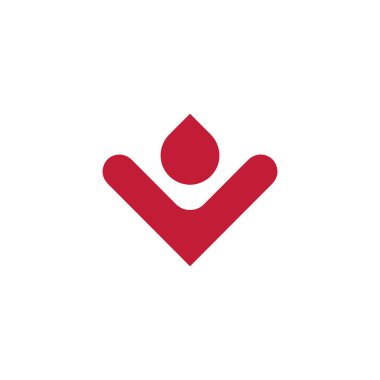 volunteer blood donation happy human logo icon design, graphic, minimalist.logo