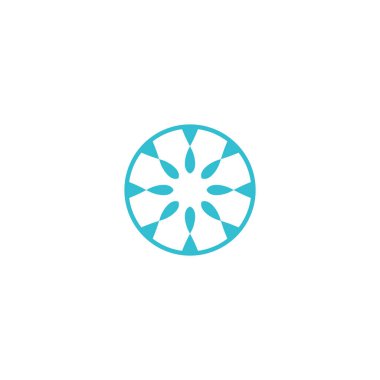 tekstil için basit simge logosunu yuvarla