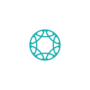 Basit giyim endüstrisi tekstil kullanımı için basit logo