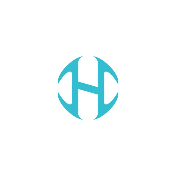 創造的なHロゴHアイコンキャッチーなシンプルなHロゴ — ストックベクタ