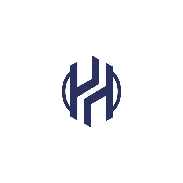 創造的なYhロゴYhのアイコンキャッチーなシンプルなYhのロゴ — ストックベクタ