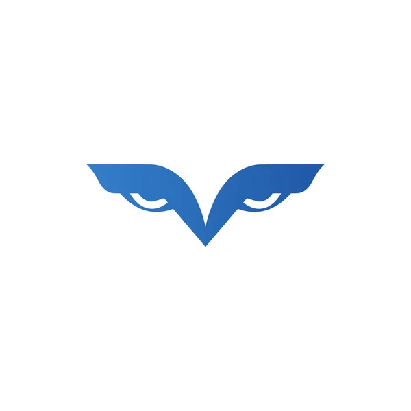 Hawk Olhos Logotipo Pássaro Logotipo Hawk Olhos Ícone — Vetor de Stock