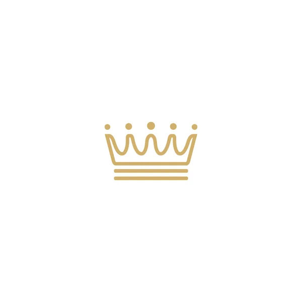 Koning Kroon Logo Textiel Industrie Kleding Logo Pictogram — Stockvector