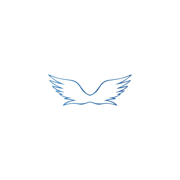 Σύμβολο Πτέρυγα Λογότυπο Ειρήνη Ισχυρή Φτερά Εικονίδιο — Διανυσματικό Αρχείο